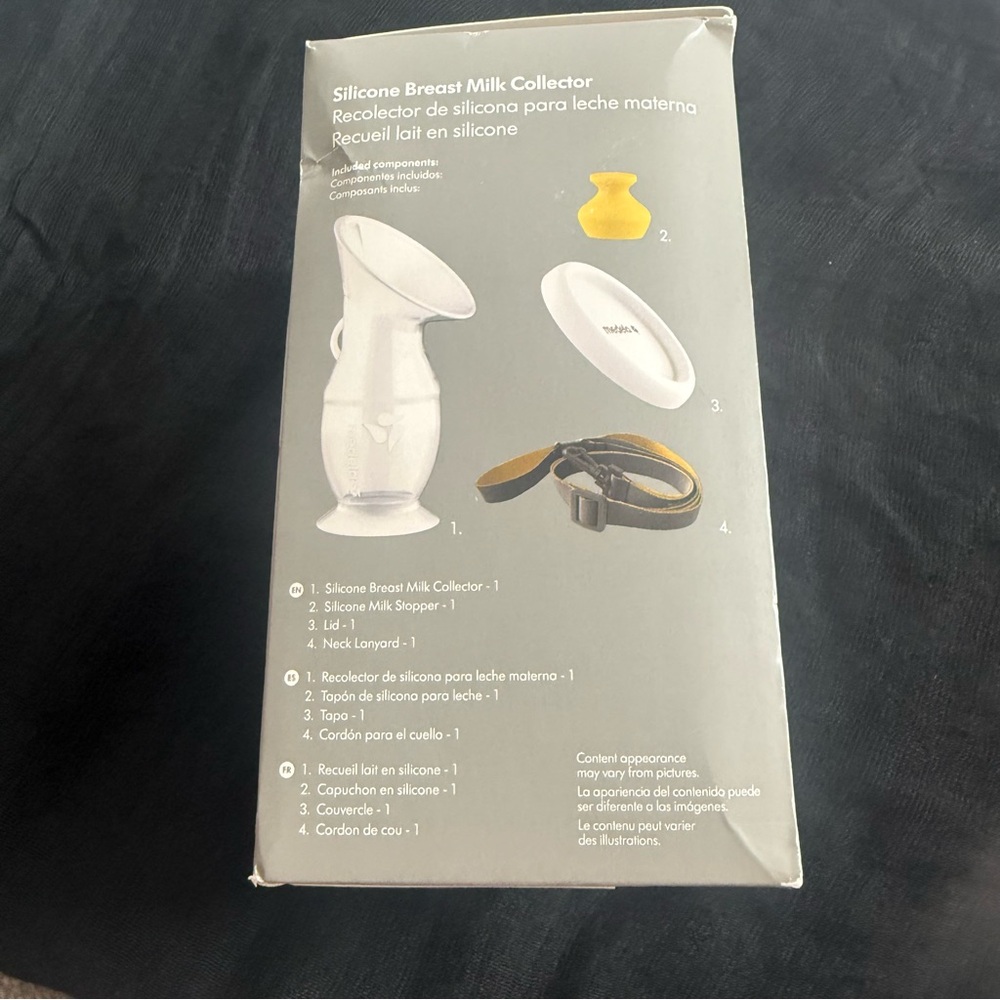 Medela Silicone Milk Collector in White and Yellow - Picture 3 of 6
